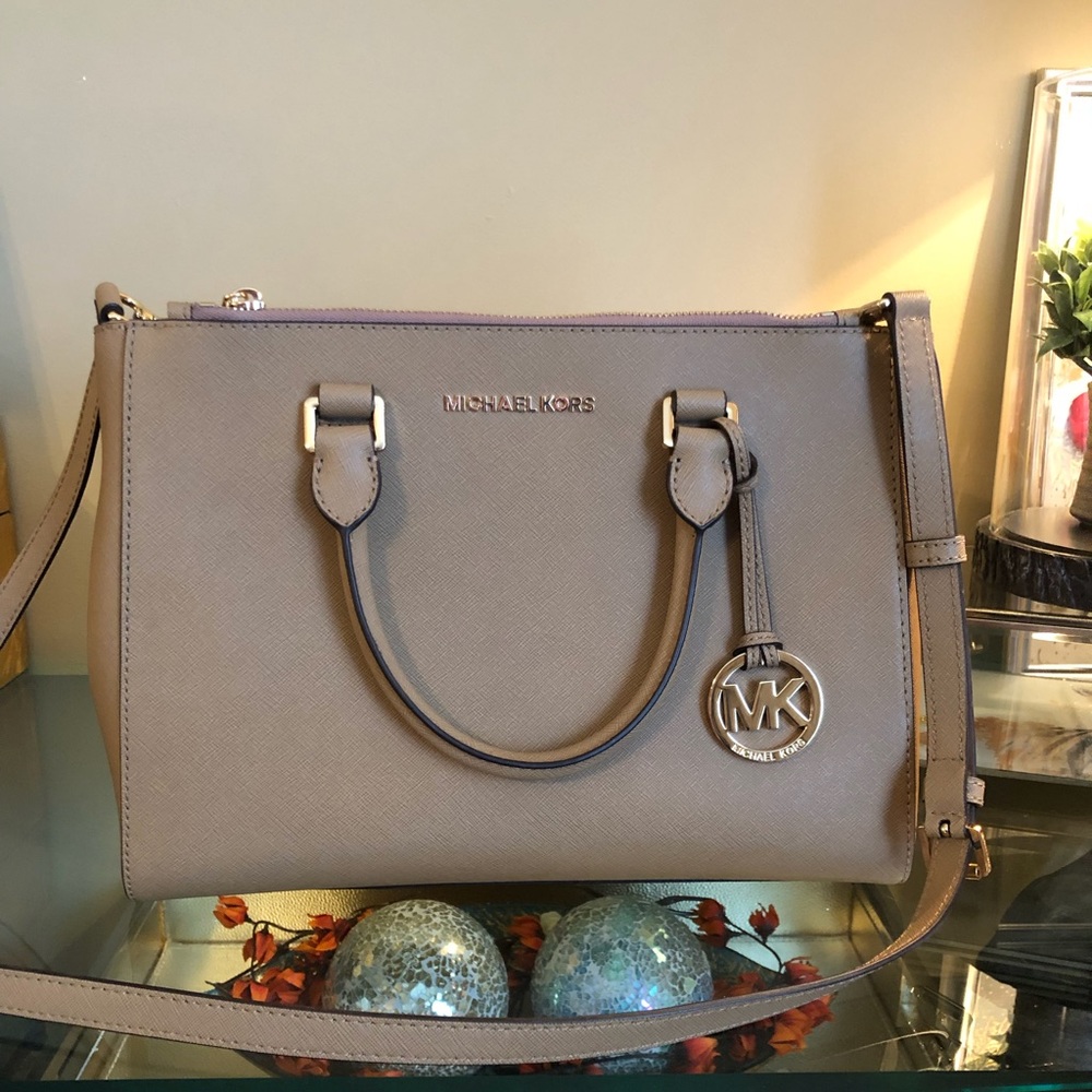 Michael Kors Kellen  Saffiano  Leather Satchel